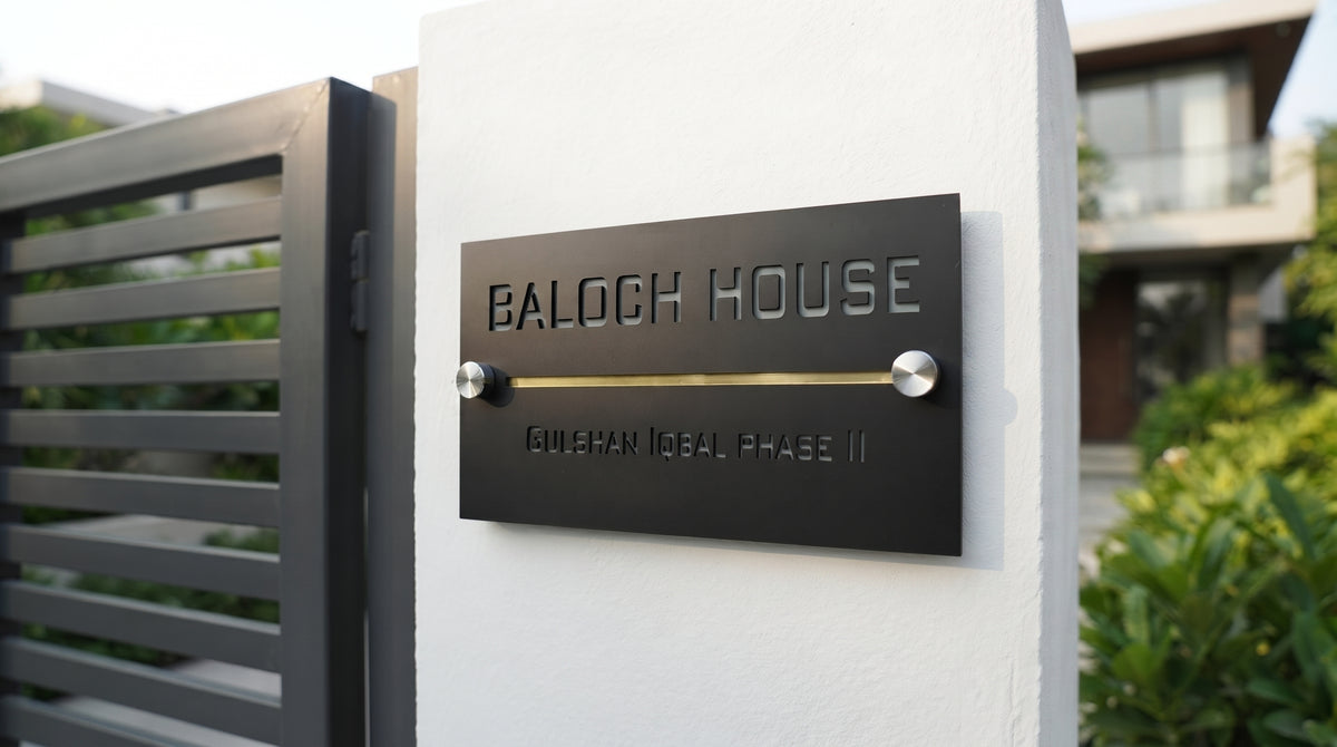 Elegant Custom Nameplate | Personalized Door Sign