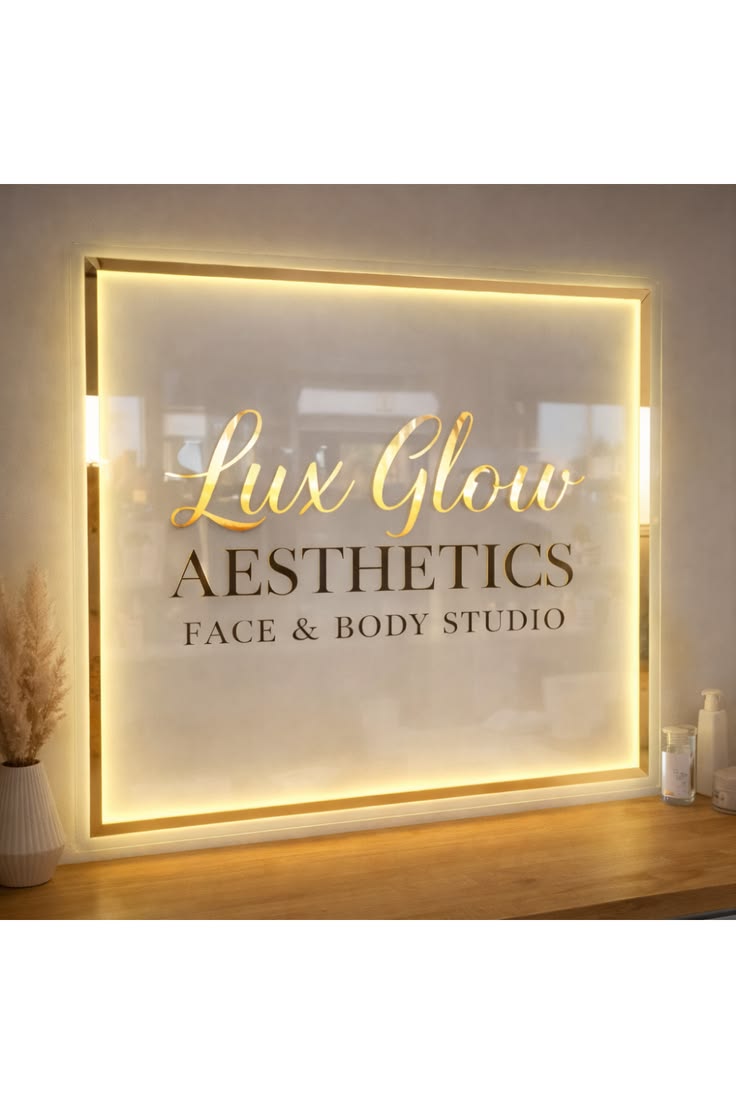 Custom Acrylic Business Logo Sign | With LED & Without LED