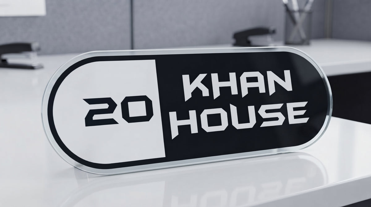 Elegant Custom Nameplate | Personalized Door Sign