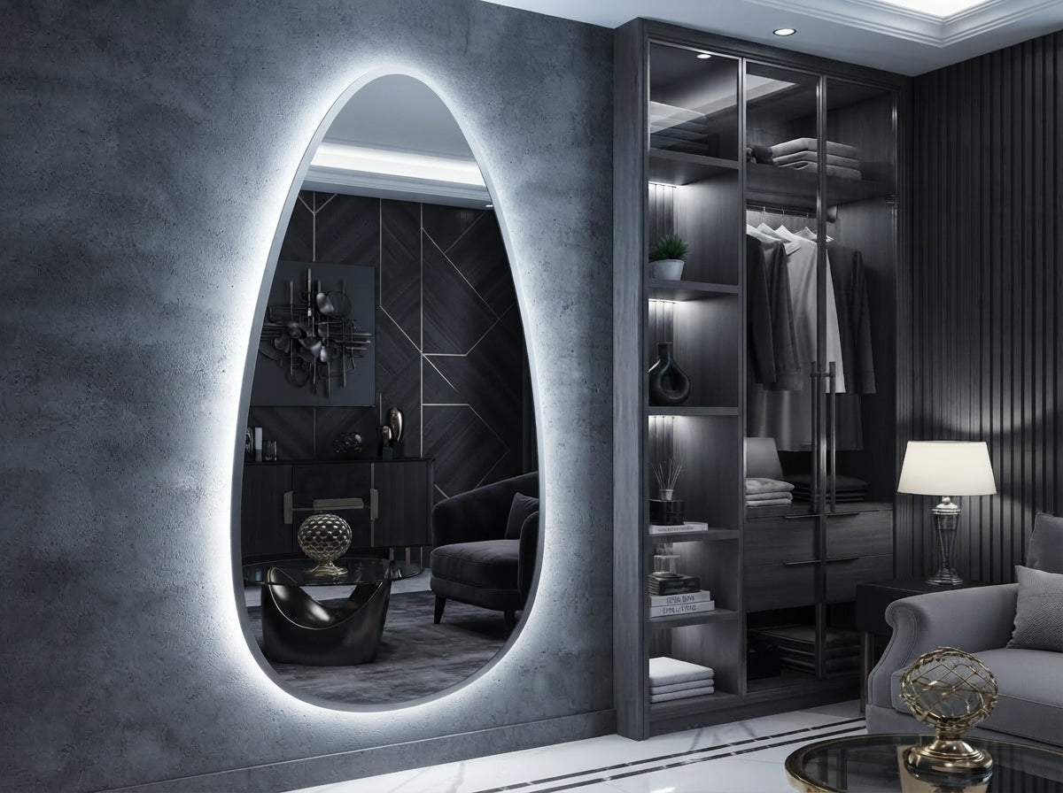 Elegant Smart LED Mirror – Touch Sensor & Dimmable Lighting | IQ Homes