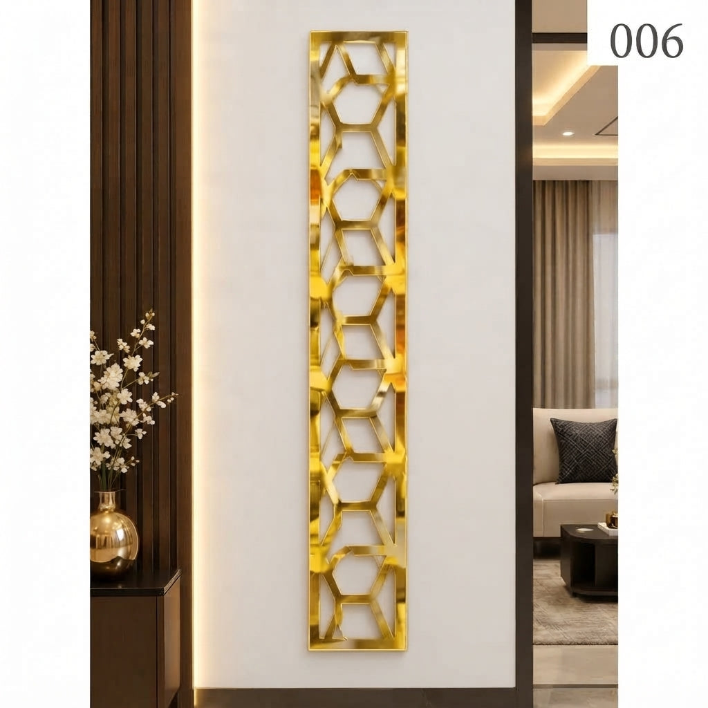 Luxury Pattern Acrylic Border Strips for Elegant Wall Décor