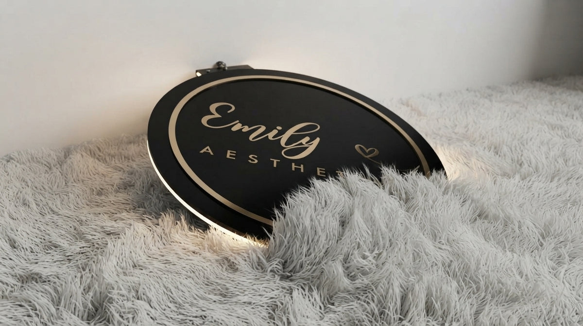 Custom Acrylic Business Logo Sign | With LED & Without LED