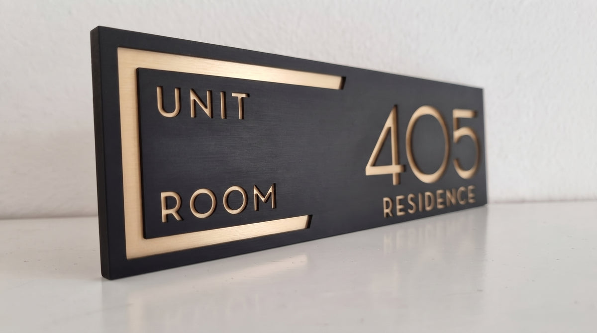 Modern Custom Nameplate | Personalized Door Sign