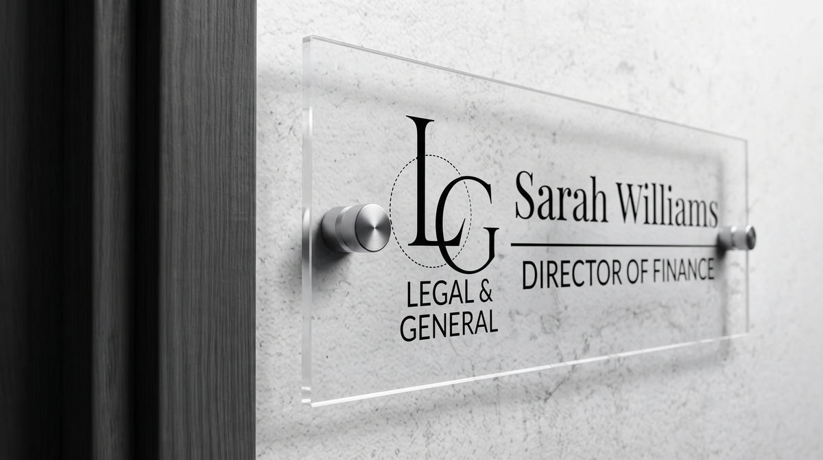 Modern Custom Nameplate | Personalized Door Sign