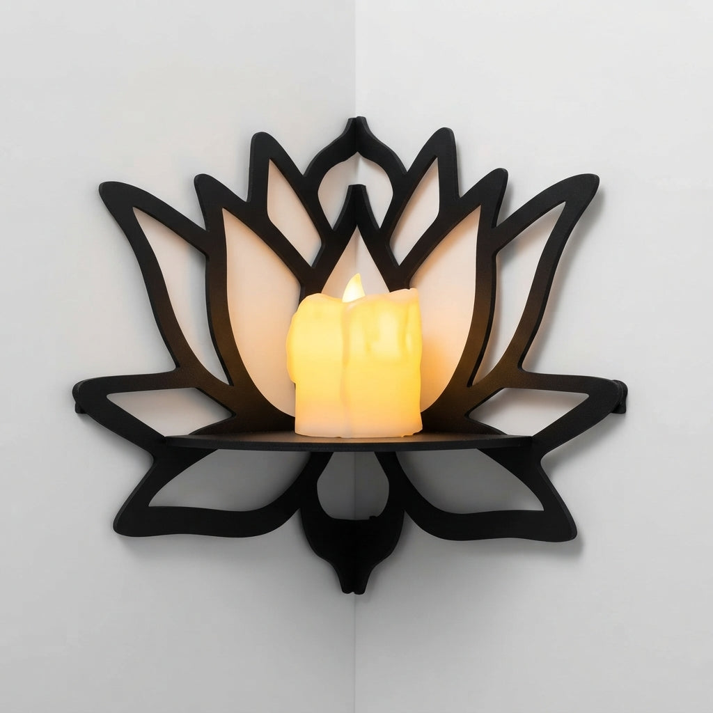 Acrylic 3-Shelf Candle Wall Décor