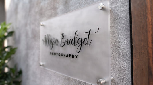 Modern Custom Nameplate | Personalized Door Sign