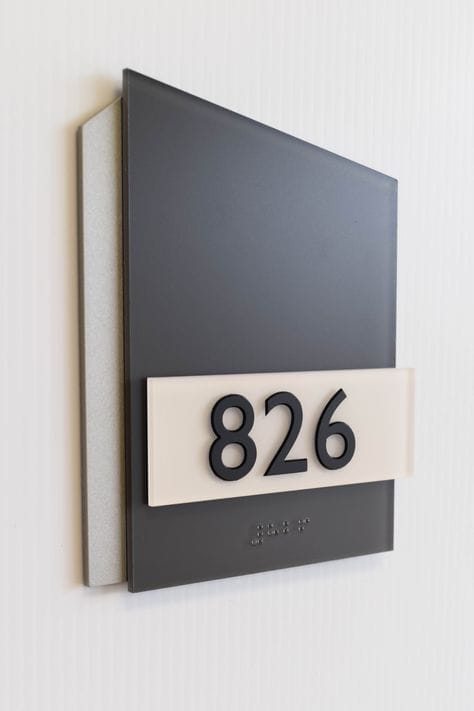 Compact Custom Nameplate | Personalized Door Sign