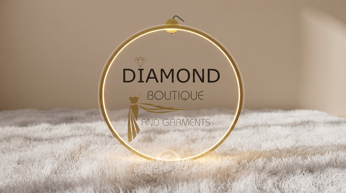 Custom Acrylic Business Logo Sign | With LED & Without LED