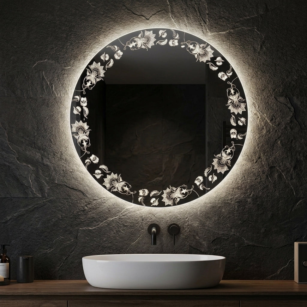 Modern Touch Sensor Mirror – Single & Double Light Options