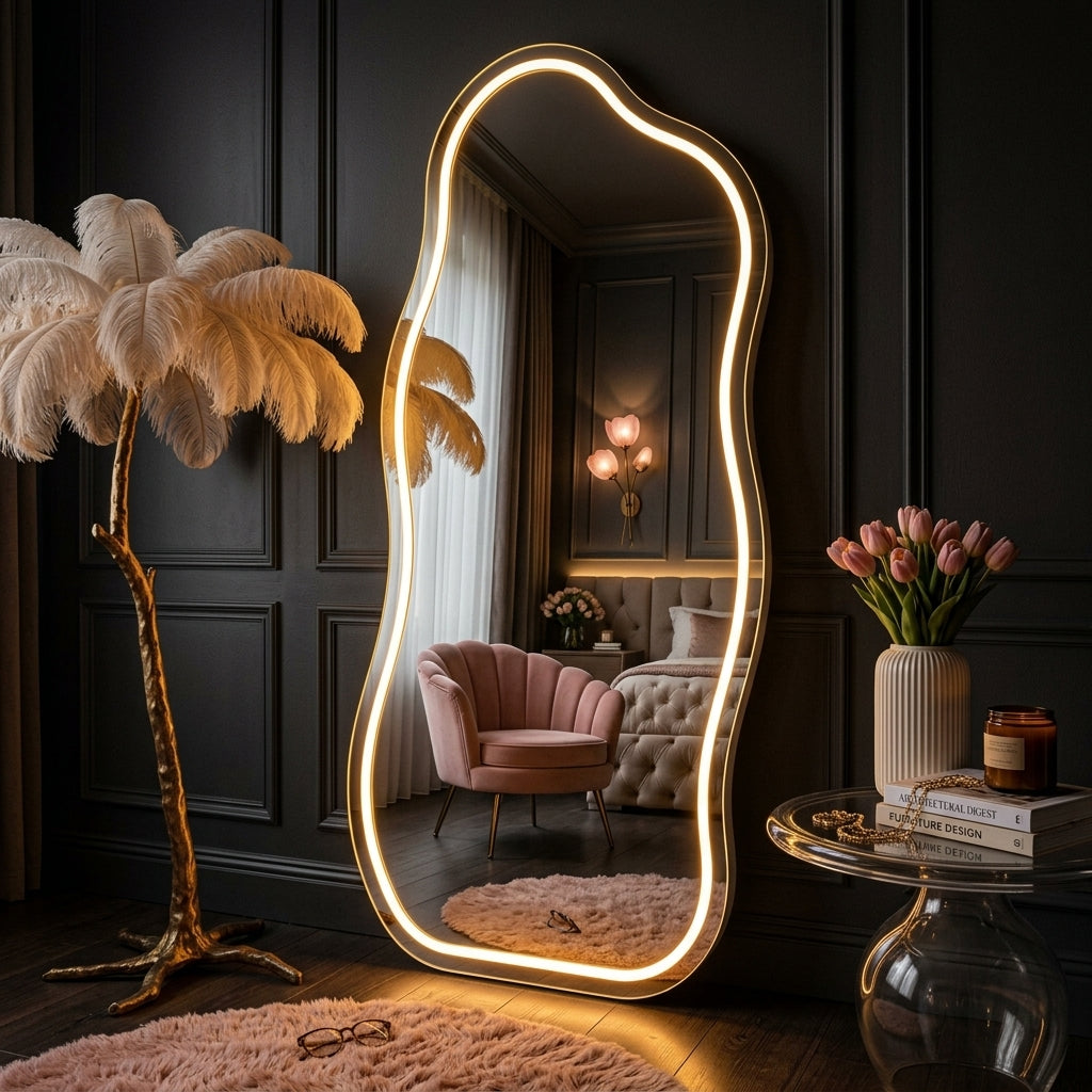 Luxury and Elegant Floor Length Standing Mirror