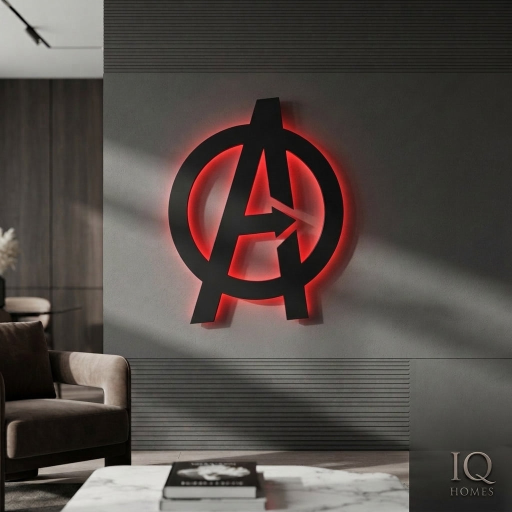 🦸 Avengers Logo LED Light-Up Wall Decoration Premium Edition