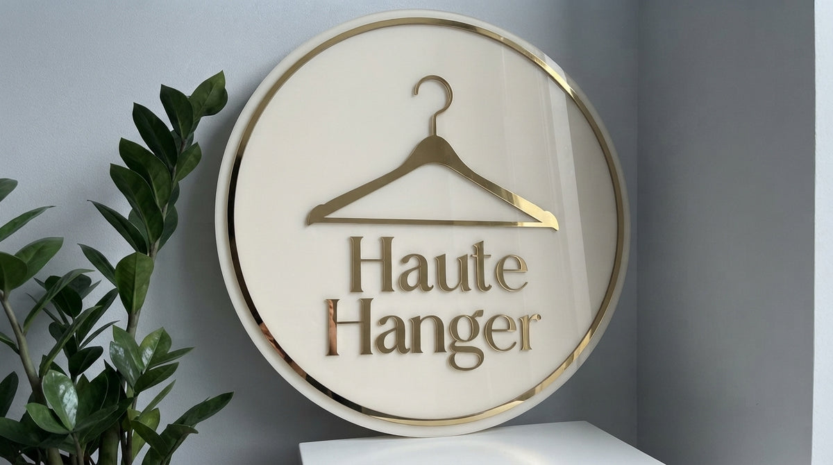 Custom Acrylic Business Logo Sign | With LED & Without LED