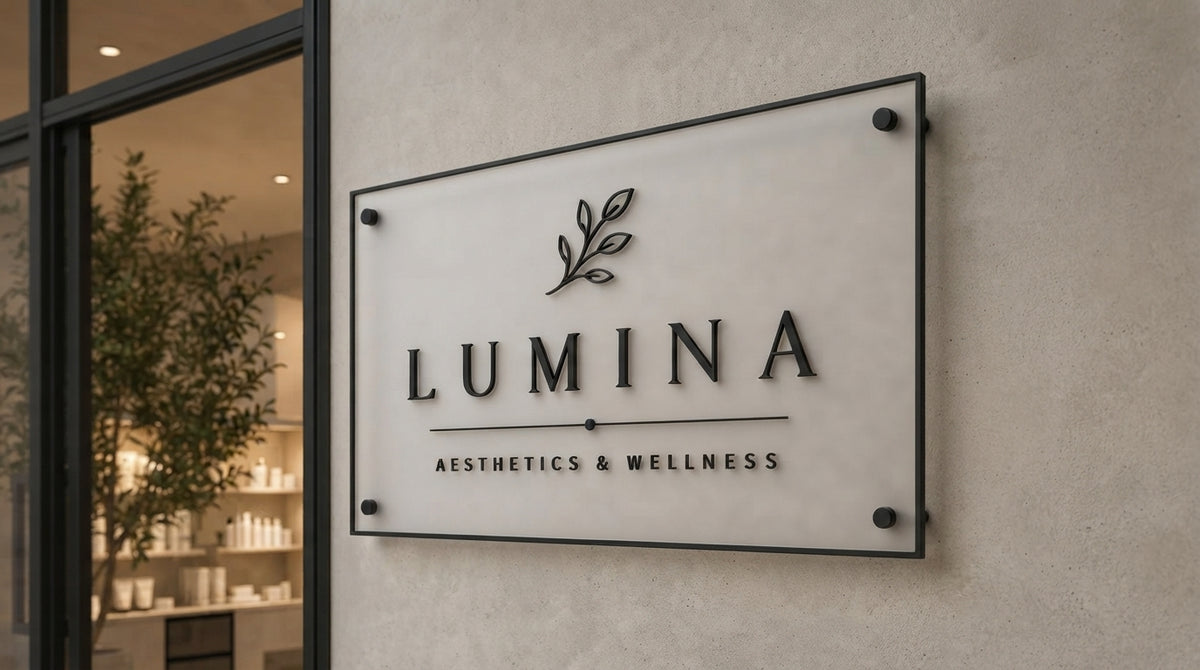 Custom Acrylic Business Logo Sign | With LED & Without LED