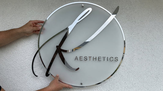 Custom Acrylic Business Logo Sign | With LED & Without LED