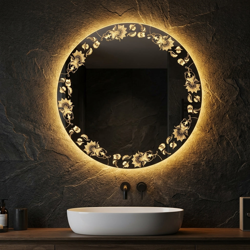 Modern Touch Sensor Mirror – Single & Double Light Options