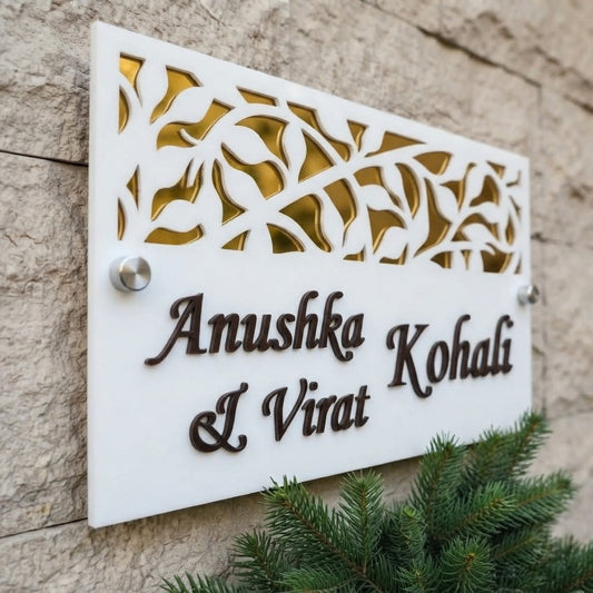 Premium Acrylic Name Plate – Elegant Personalized Entrance Décor