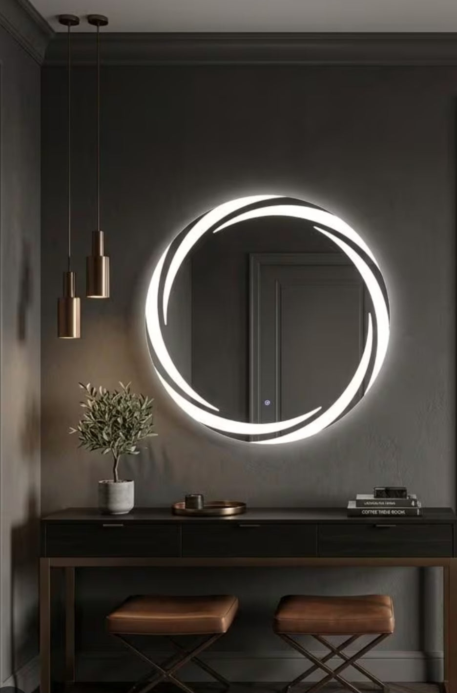 ✨  LED Wall Mirror – Smart & Stylish ✨
