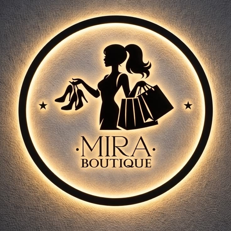 Custom  Acrylic Business Logo Sign | With LED & Without LED
