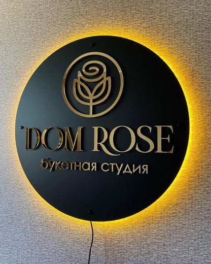 Custom Acrylic Business Logo Sign | With LED & Without LED