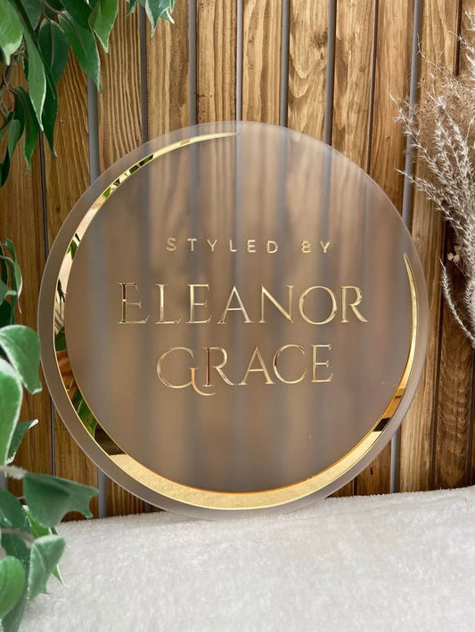 Custom  Acrylic Business Logo Sign | With LED & Without LED
