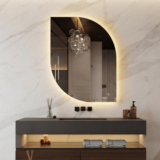 Modern and Stylish Irregular LED Wall Mirror