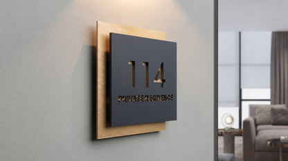 Personalized Nameplate | Custom Home Door Sign