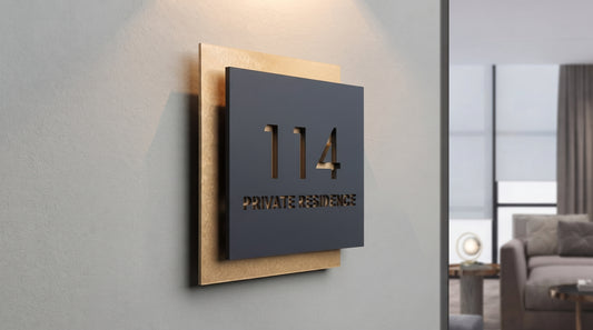 Personalized Nameplate | Custom Home Door Sign