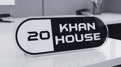 Elegant Custom Nameplate | Personalized Door Sign