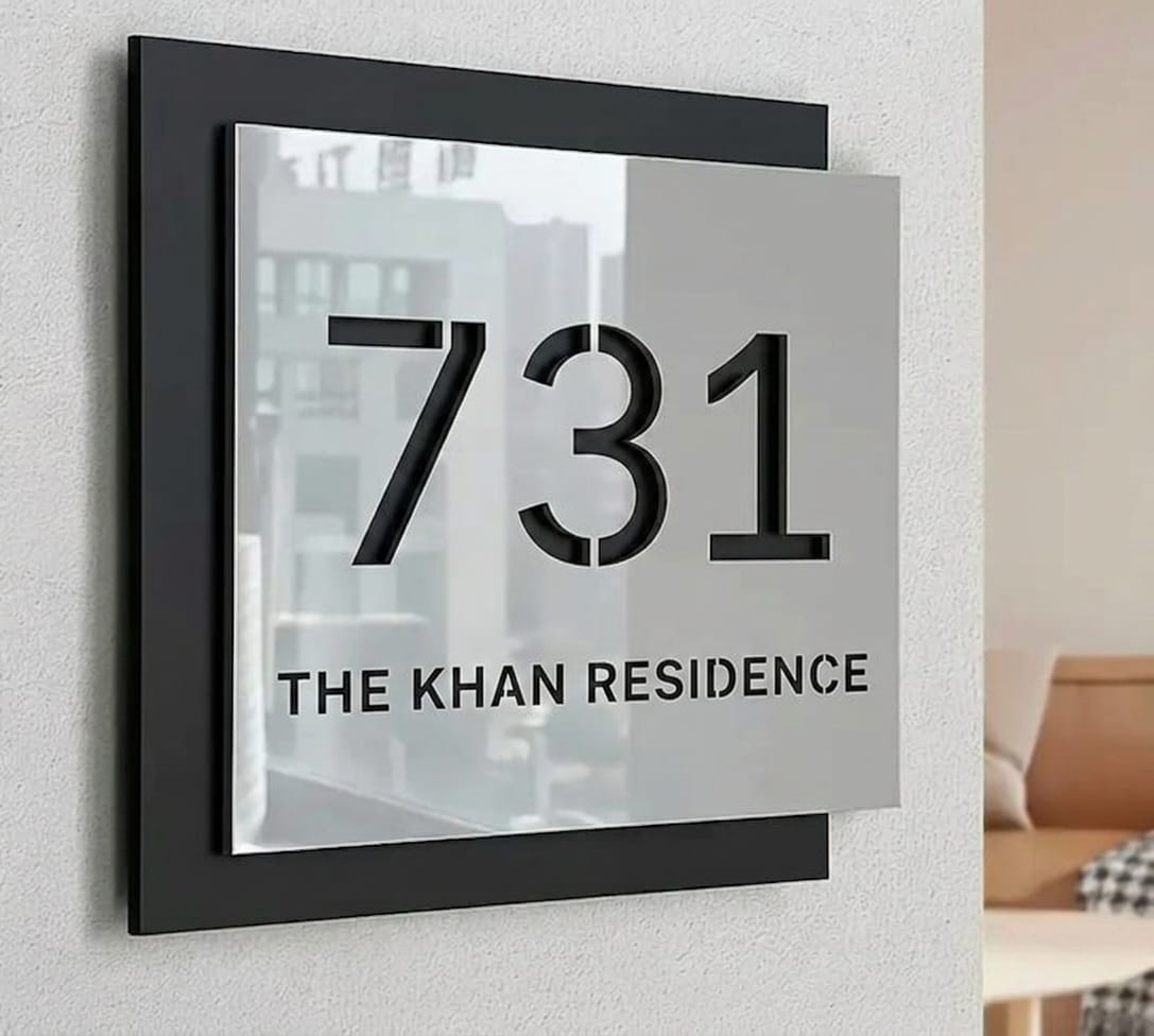 Custom Nameplate | Personalized Home Entrance Sign