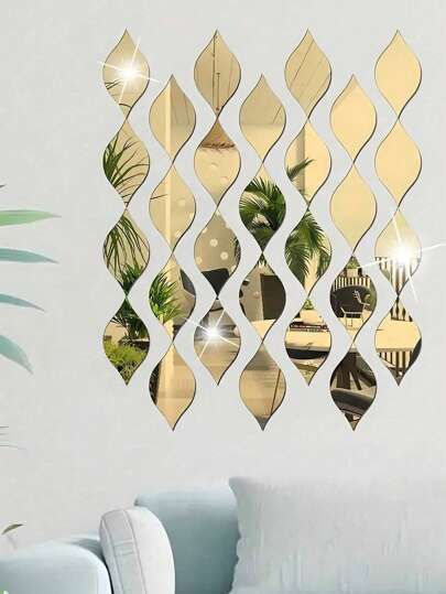 Hexagon Acrylic Wall Décor Mirror Set