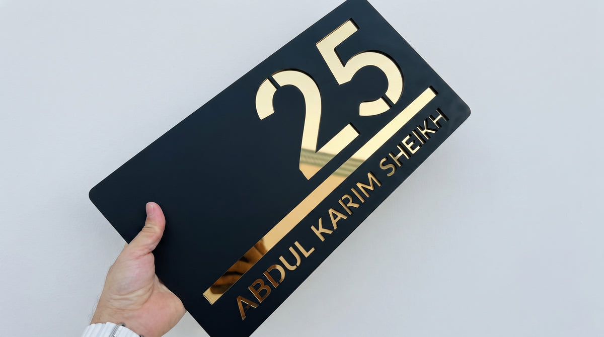 Personalized Nameplate | Custom Home Door Sign