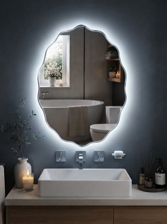 Touch Sensor Dimmable LED Mirror – Single & Double Light | IQ Homes
