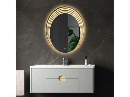 Luxury Dimmable LED Mirror with Touch Sensor – Single & Double Light