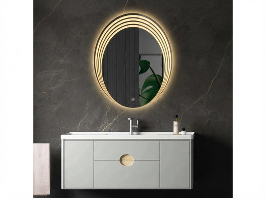 Luxury Dimmable LED Mirror with Touch Sensor – Single & Double Light