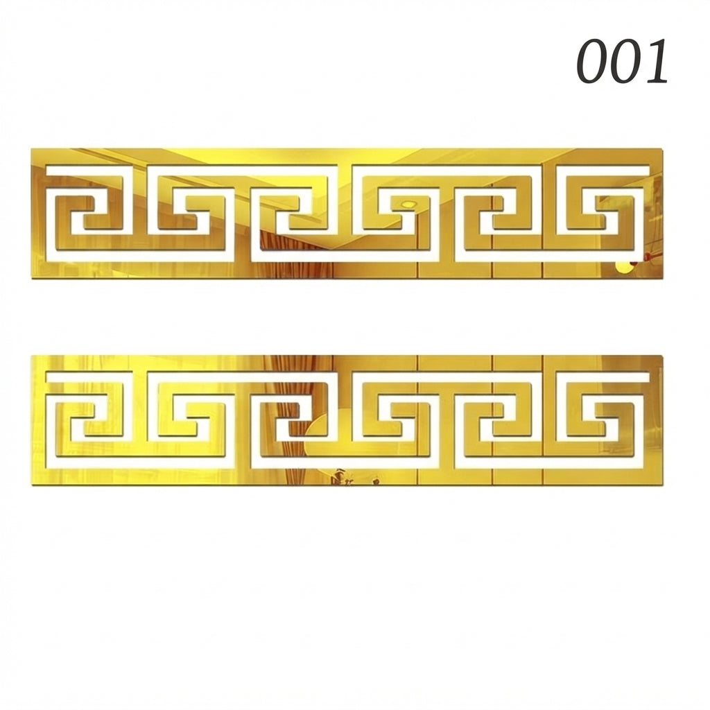 Luxury Pattern Acrylic Border Strips for Elegant Wall Décor