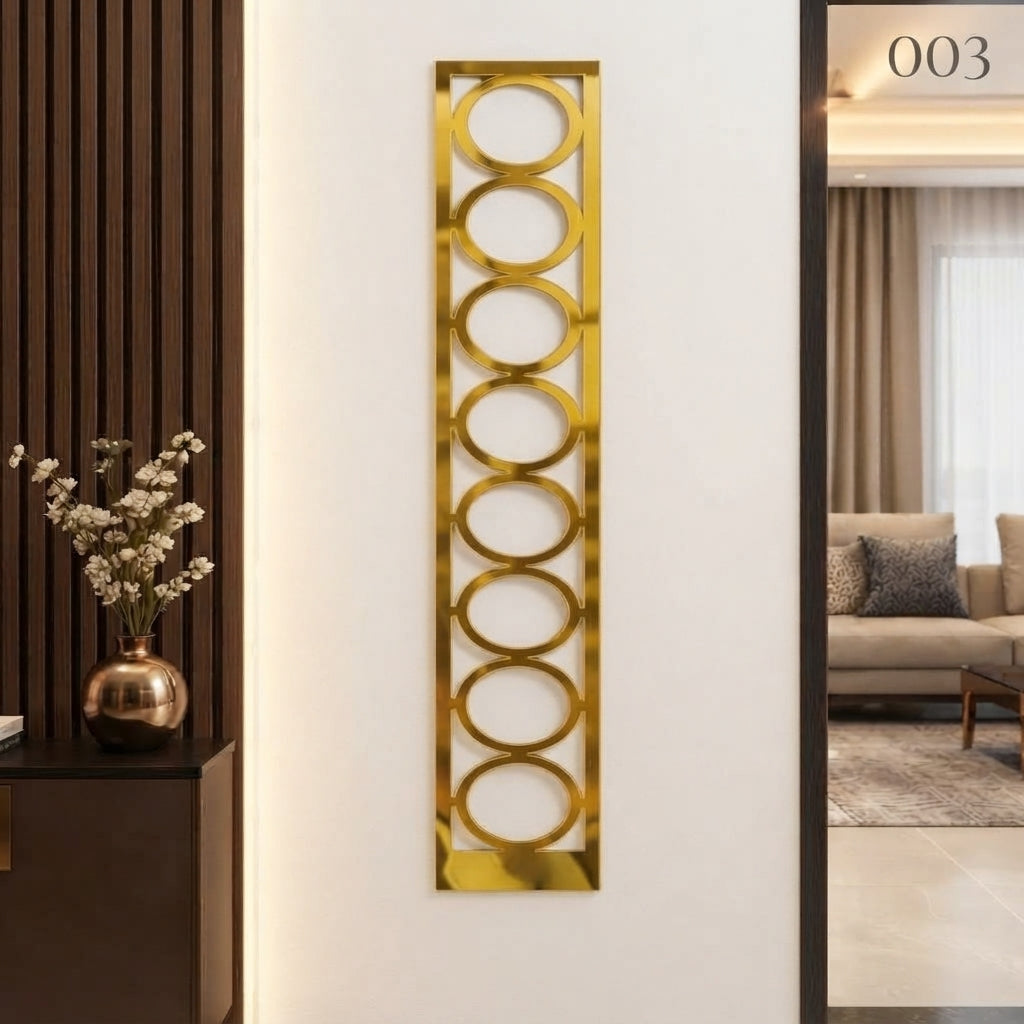 Luxury Pattern Acrylic Border Strips for Elegant Wall Décor