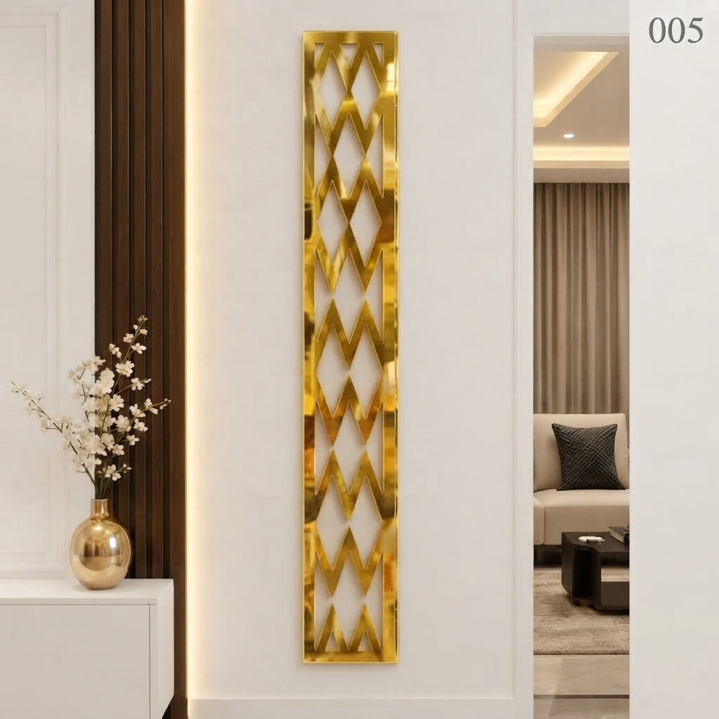 Luxury Pattern Acrylic Border Strips for Elegant Wall Décor