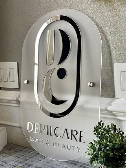 Custom Acrylic Business Logo Sign | With LED & Without LED