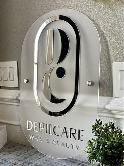 Custom Acrylic Business Logo Sign | With LED & Without LED