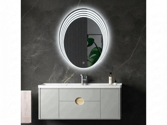 Luxury Dimmable LED Mirror with Touch Sensor – Single & Double Light