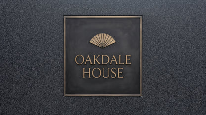 Modern Custom Nameplate | Personalized Door Sign