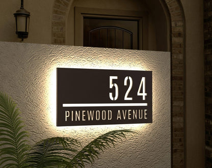 Elegant Custom Nameplate | Personalized Home Sign