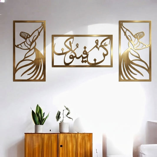 Modern 3-Piece Acrylic Wall Decor Set