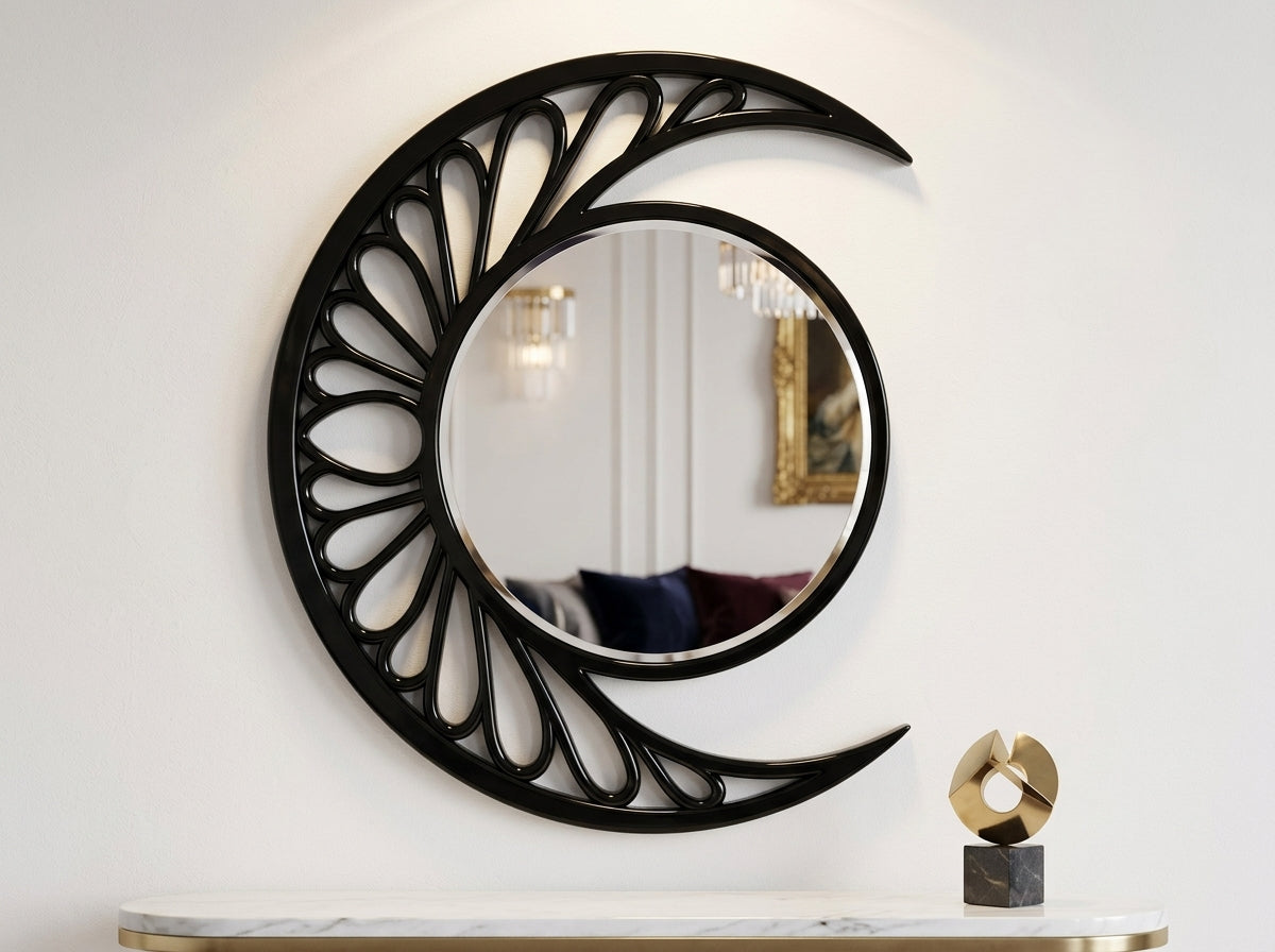 Half Moon Frame Mirror – Elegant Statement for Modern Interiors