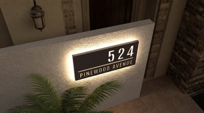Elegant Custom Nameplate | Personalized Home Sign