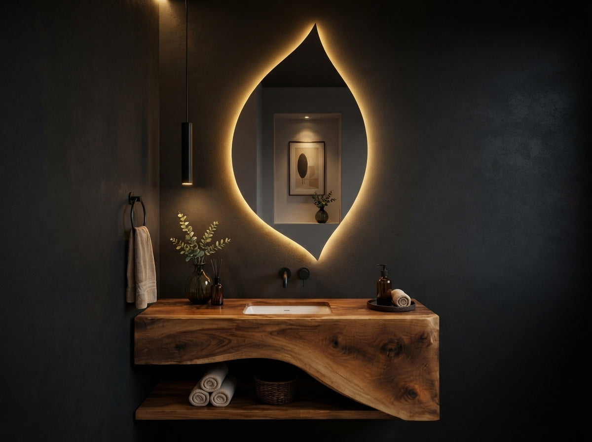 Luxury Touch Sensor LED Mirror – Dimmable Single & Double Light | IQ Homes