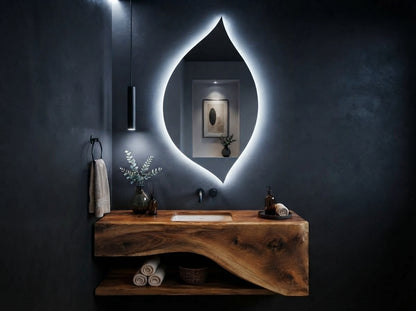 Luxury Touch Sensor LED Mirror – Dimmable Single & Double Light | IQ Homes