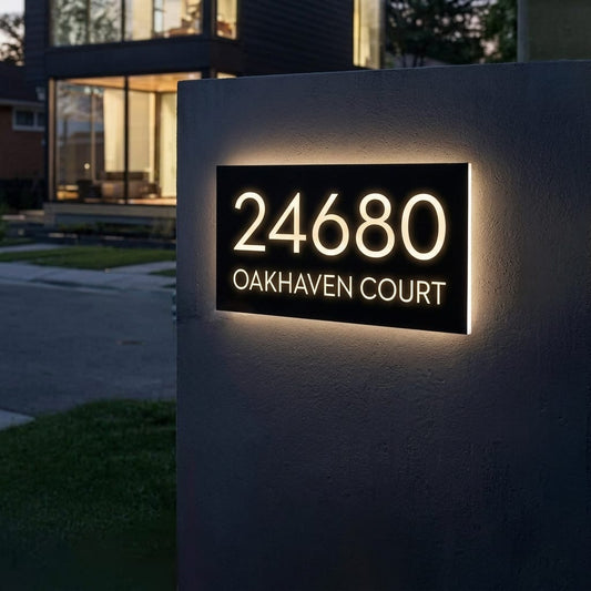 Premium Custom Nameplate | Personalized Home Door Sign