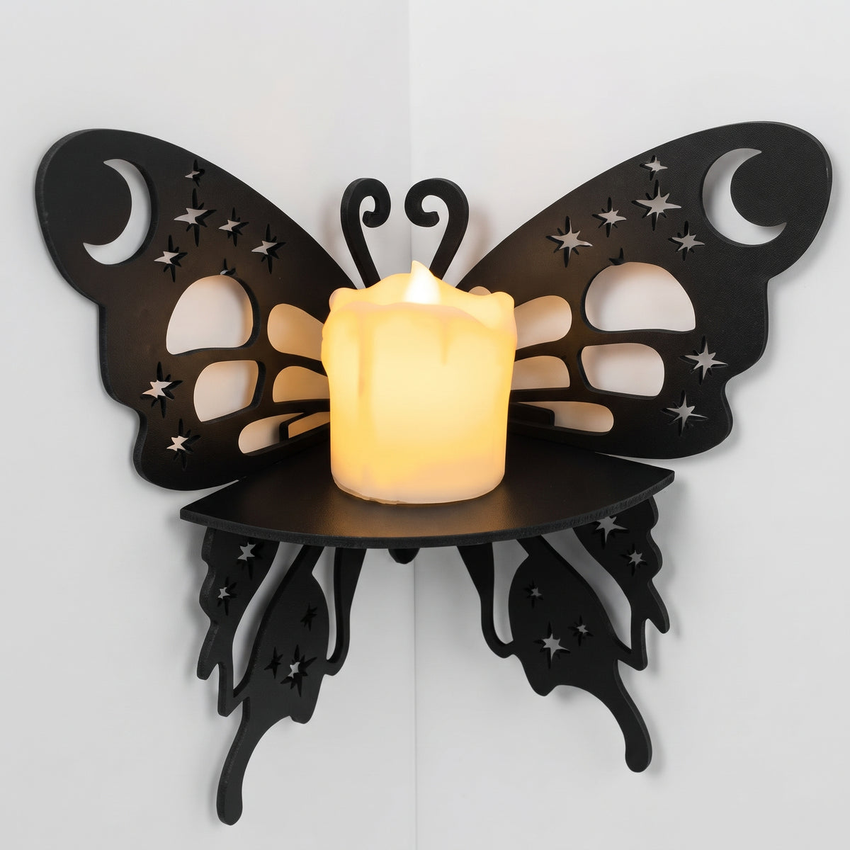 Acrylic 3-Shelf Candle Wall Décor