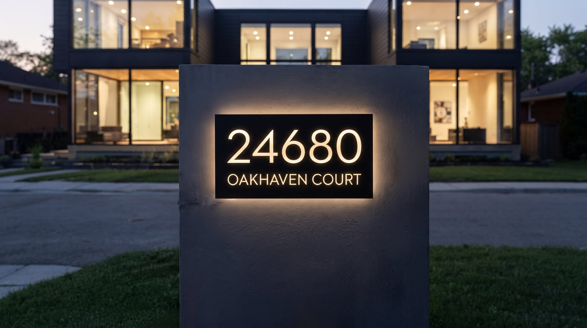 Premium Custom Nameplate | Personalized Home Door Sign